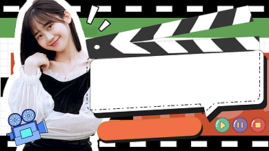 年度影视盘点横板视频封面背景