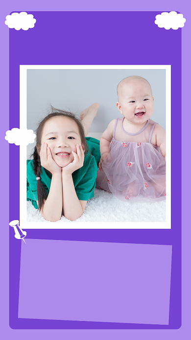 简约宝贝成长日记文章配图背景