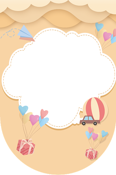 店铺开业热卖简约卡通手绘折纸促销吊旗背景