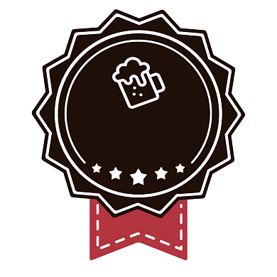 酒馆简约风黑棕色饮品包装标签不干胶背景