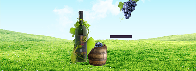 大气创意红酒葡萄酒淘宝海报背景