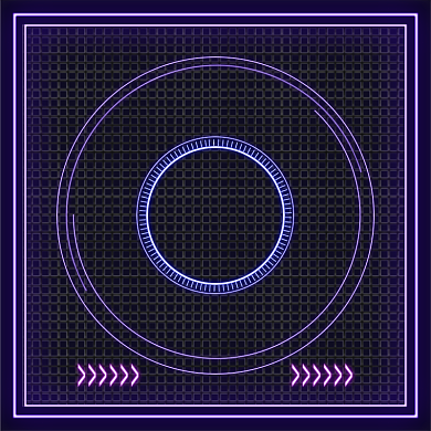 跨年狂欢夜最后倒计时抖音霓虹灯主图背景