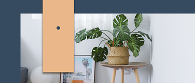 蓝灰色清新民宿装修攻略公众号封面背景