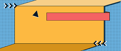 黄蓝几何2021放假通知公众号首图背景