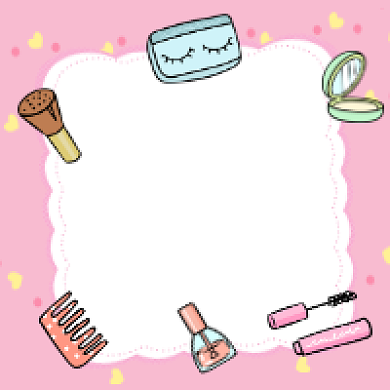 化妆技巧粉色清新公众号次图背景