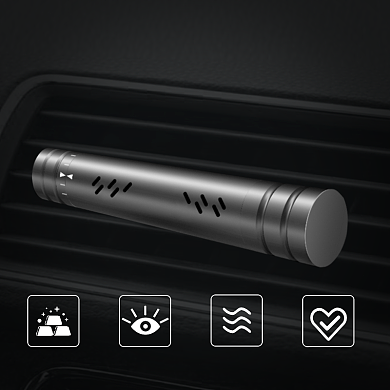 汽车用品车载香水黑白简约功能主图背景