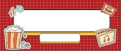 红色卡通春节档观影指南公众号首图背景