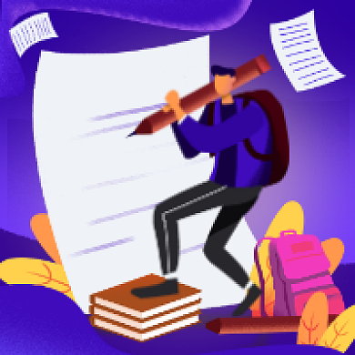 开课啦简约插画公众号次图背景