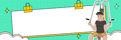 错误健身姿势清新插画热文链接背景