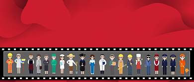 新春佳节向坚守岗位的人致敬公众号首图背景