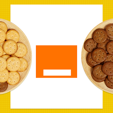 零食小饼干优惠券时尚简约促销主图背景