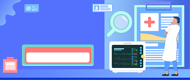 年末体检​医疗健康插画公众号首图背景