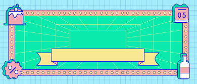 生活美食测评直播促销公众号首图背景
