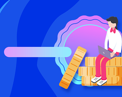 理财投资学习教育小程序封面背景