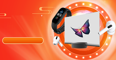 中秋数码产品红色活动海报背景