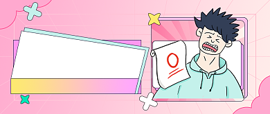 期末冲刺教育培训卡通公众号首图背景