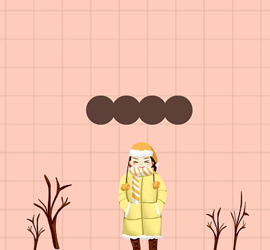 哈出仙气可爱清新朋友圈封面背景