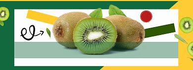 冬季猕猴桃水果促销全屏海报背景