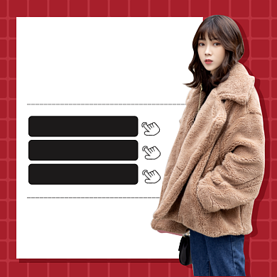 牛年春节女装主图红色年货节服饰冬装主图背景