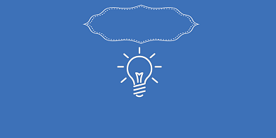 关闭电源蓝色简约矢量横版温馨提示卡背景