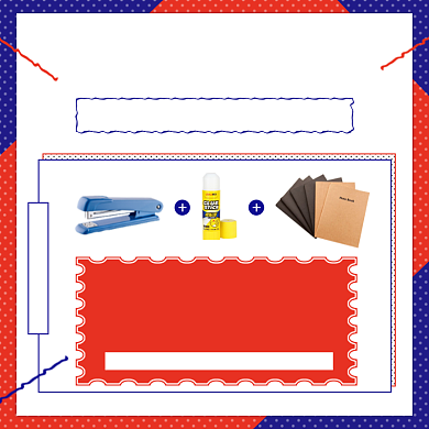 双十二文具专场组合优惠券促销主图背景