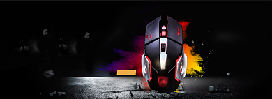 时尚炫酷黑风淘宝电竞鼠标海报背景