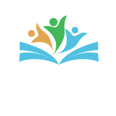 大气简约学生书本图形教育培训logo背景