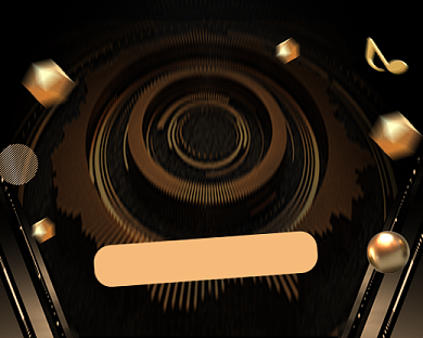 大气黑金双十一促销小程序封面背景