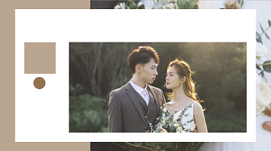婚纱摄影宣传广告banner背景