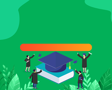 英语四六级知识考试教育培训小程序封面背景