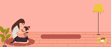 宝宝健康养育知识卡通公众号封面背景