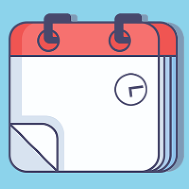 蓝色背景微信素材每日签到公众号次图背景