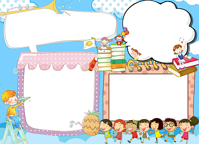 书香校园小报卡通手抄报背景