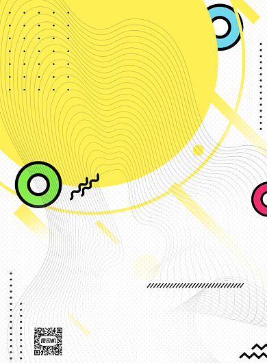 人才招聘孟菲斯风格招聘印刷海报背景