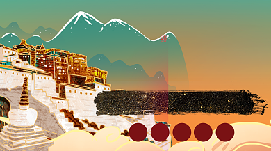 旅游宣传布达拉宫之旅广告banner背景