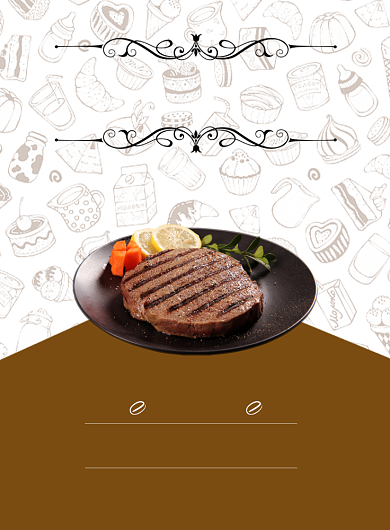 西餐厅美食餐饮私房菜活动宣传印刷海报背景