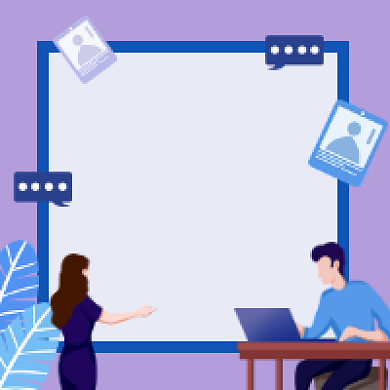 国考面试大气插画公众号次图背景