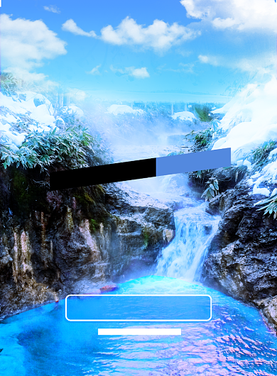 温泉简约暖冬泡冬日旅游出行促销海报背景