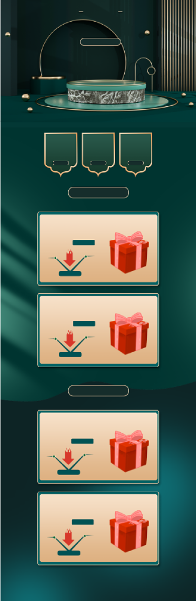 复古中国风C4D元旦钜惠电商首页背景