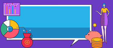 金融理财手绘卡通公众号首图背景