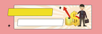 保险理财投资简约插画热文链接背景