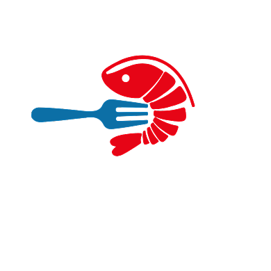 西餐厅大虾LOGO标志背景