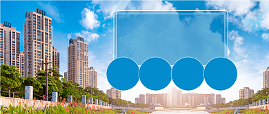 地产楼盘开盘通知新媒体首图背景