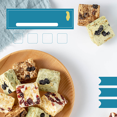 手工雪花酥零食小吃淘宝主图直通车模板背景