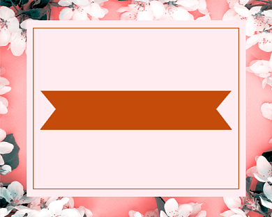 粉色卡通鲜花促销宣传小程序封面背景