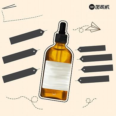 护肤品宣传简约清新手机方图背景