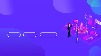 互联网行业年度会议广告banner背景