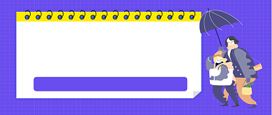 寒潮预警寒潮来袭手绘卡通公众号首图背景