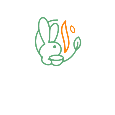 小兔子奶茶店饮品店餐饮LOGO背景