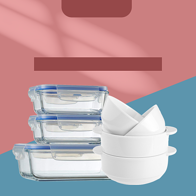 春节年货节餐具厨房用品主图直通车背景